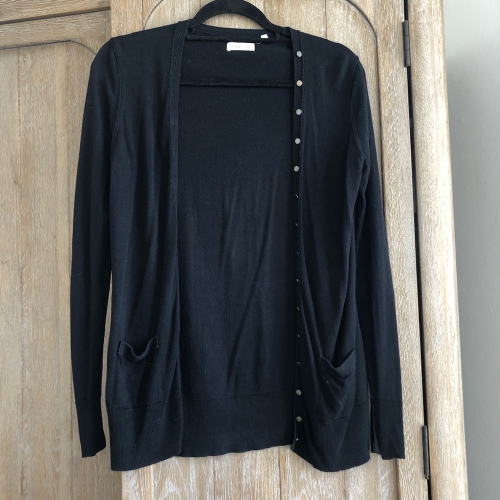 Marrtin + Osa black button cardigan